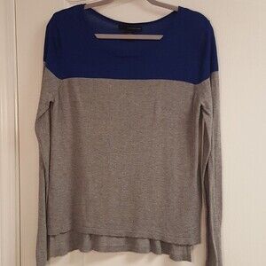 Calvin Klein Jeans Grey Blue Sweater Long Sleeve